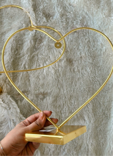 Heart metal hoop